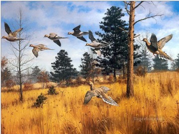 鳥 Painting - 秋の渡り鳥